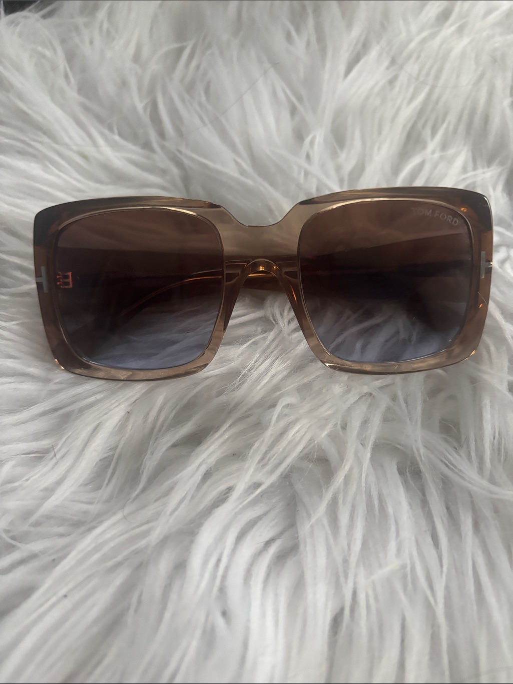Tom Ford Square Frame Sunglasses - Brown Tortoise With Brown Lenses